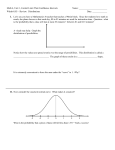 Math 4, Unit 1, Central Limit Theorem