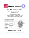 Physics Summit registration packet - STEM Outreach