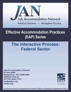 The Interactive Process: Federal Sector