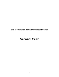 DAE in COMPUTER INFORMATION TECHNOLOGY