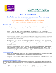 SB1379 Fact Sheet The California Environmental Contaminant