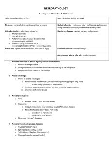 Neuropathology Objectives