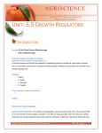 Unit 5.5 Growth Regulators