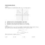 Grade 8 Geometry Review 1.(8G1a) Which sequence of