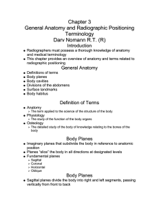 Chapter 3 General Anatomy and Radiographic Positioning