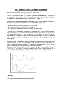 AC Circuit Theory and Representation of Complex Impedance Values