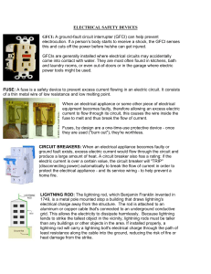 ELECTRICAL SAFETY DEVICES