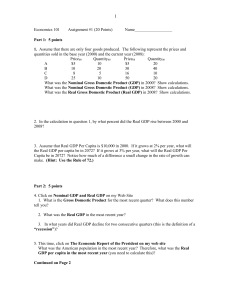 Economics 101 Homework Assignments Spring