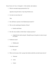 wc1 6-1 to 6-3 Rome review sheet answers