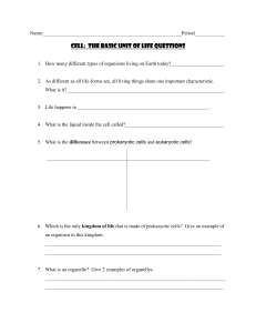 Cell The Basic Unit of Life article questions