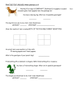 PRACTICE TEST CROSSES-What genotype is it? Hearing (H) in