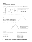 To solve any given any triangle (not just a right triangle):
