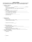 Standard 1: Cell Biology