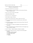 Earth Science Final Exam Study Guide