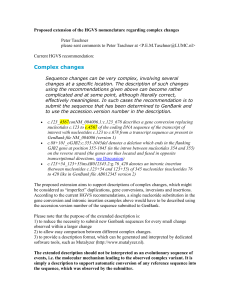 proposal for complex variants