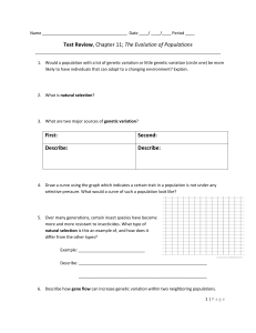 Name Date ____/ ____/____ Period ____ Test Review, Chapter 11