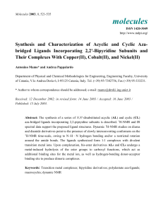 Synthesis and Structural Aspects of Copper (II), Cobalt (II), and