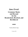 Jane Erred - Washington Romance Writers