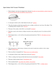 Space Science Unit 2 Lesson 2 Worksheet 1. Which of Kepler`s laws