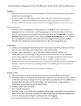 Study Guide for the Nutrient Cycles, Soil, and Food Test