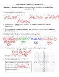 Algebra 10.3 Notes