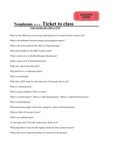 Neoplasm TCA 4 Ticket to class