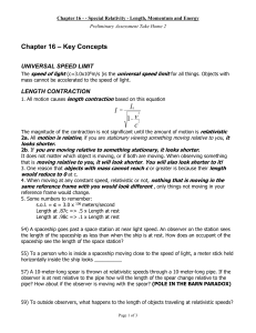 Chapter 16 – Key Concepts