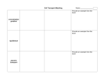 Cell Transport Matching w Pictures