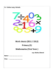 S t. Fatima Lang .Schools Work sheets (2011 / 2012) Primary (5