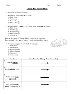 Energy Test Review Sheet Document