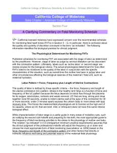 A Clarifying Commentary on Fetal Monitoring Schedule