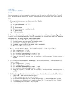 Math 220S Exam 1 Practice Problems 5-4