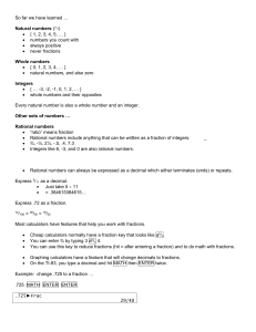 Rational numbers - David Michael Burrow