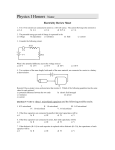 Physics I Honors Name