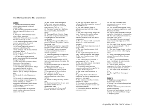 The Physics BIG Crossword