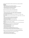 STUDY GUIDE QUESTIONS: SHORT ANSWER STUDY GUIDE