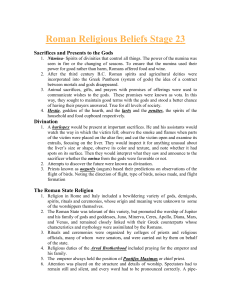 Roman Religious Beliefs Stage 23