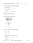Math Student Assessment Gr 2 Number - Mid