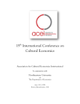 ACEI Conference Schedule - Association for Cultural Economics