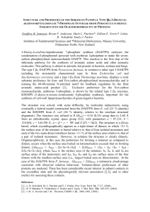 Structure and Properties of the Shikimate Pathway Type I  D 3