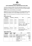 RQ Tender Notice 34 - State Pharmaceuticals Corporation of Sri Lanka