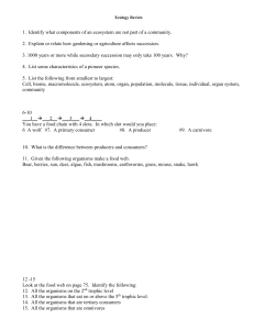 1. Identify what components of an ecosystem are