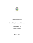 REPUBLIC OF NAMIBIA Ministerial Statement On the Role of the