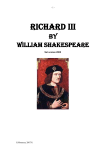 Richard III 2008 Student Workbook