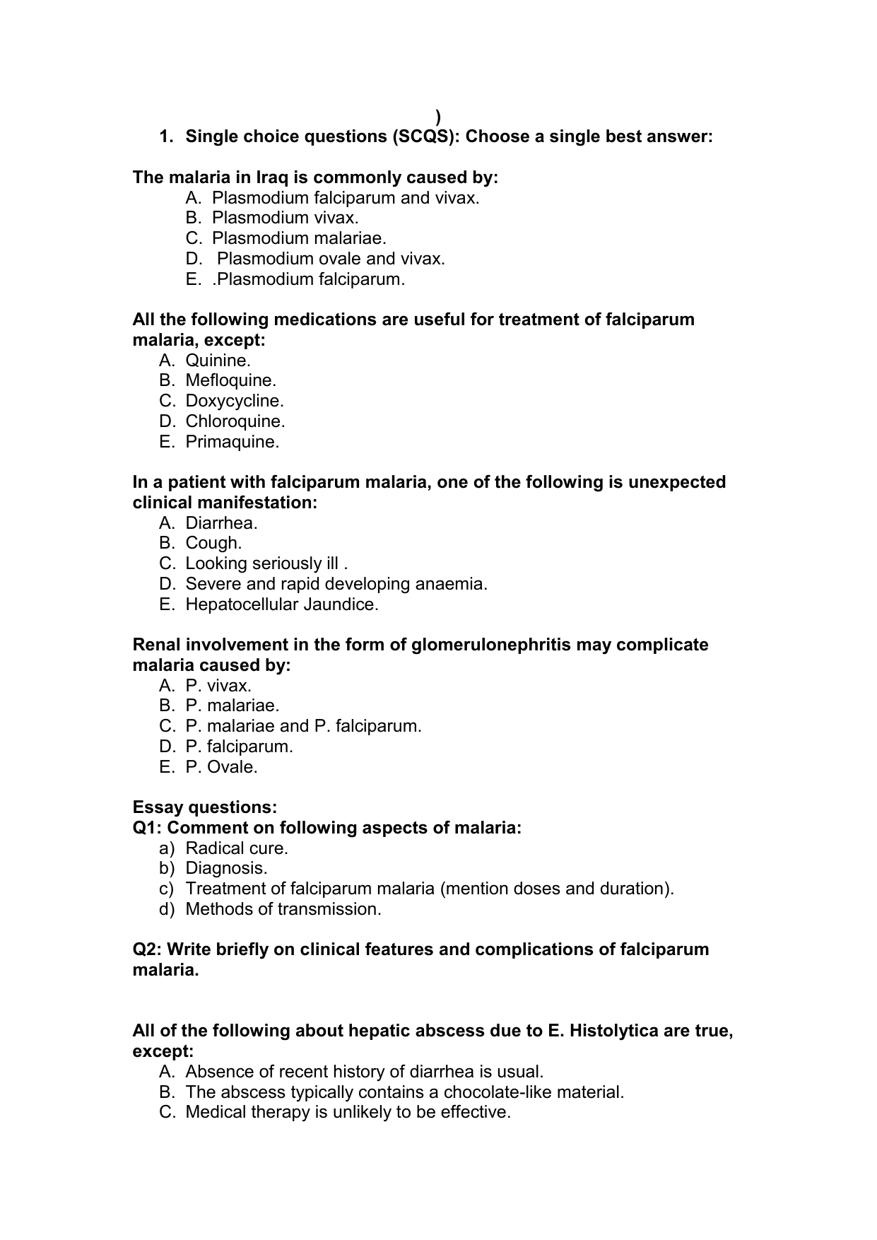 Written Essay Papers Essay On Health also How To Write An Essay High School The Most Likely Causes Of Malaria In Iraq Is Apa Essay Papers