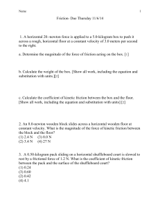 Problem set done in class