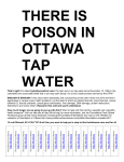 There is Poison in Ottawa Water - Fluoridation