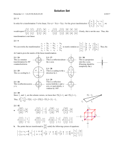 Solution Set - Harvard Math Department