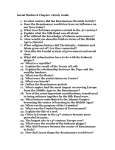 Social Studies 8 Chapter 1 Study Guide