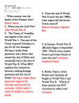 Europe from T e s t STUDY GUIDE 2-3, 2-4, 2